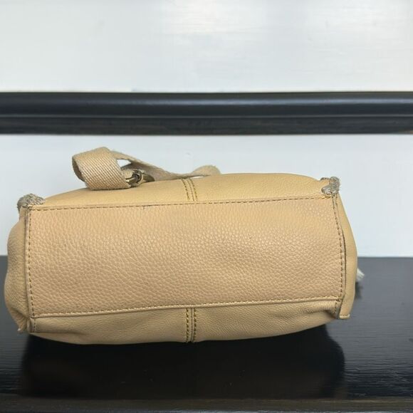 The Sak Genuine Leather Crossbody Shoulder Bag Soft w/ Whipstitch & Tassel - Picture 6 of 10